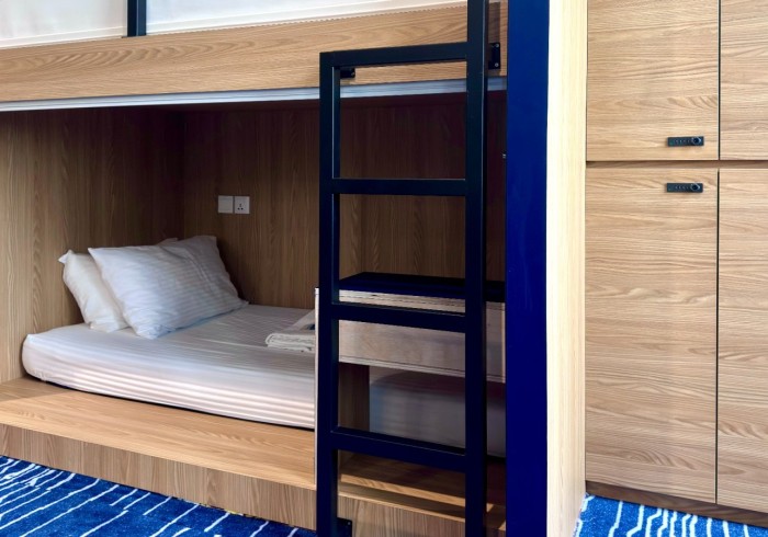 Deluxe Single bed in 16-bed Female-only room | Capsule Pod Hostel in Boat Quay Singapore